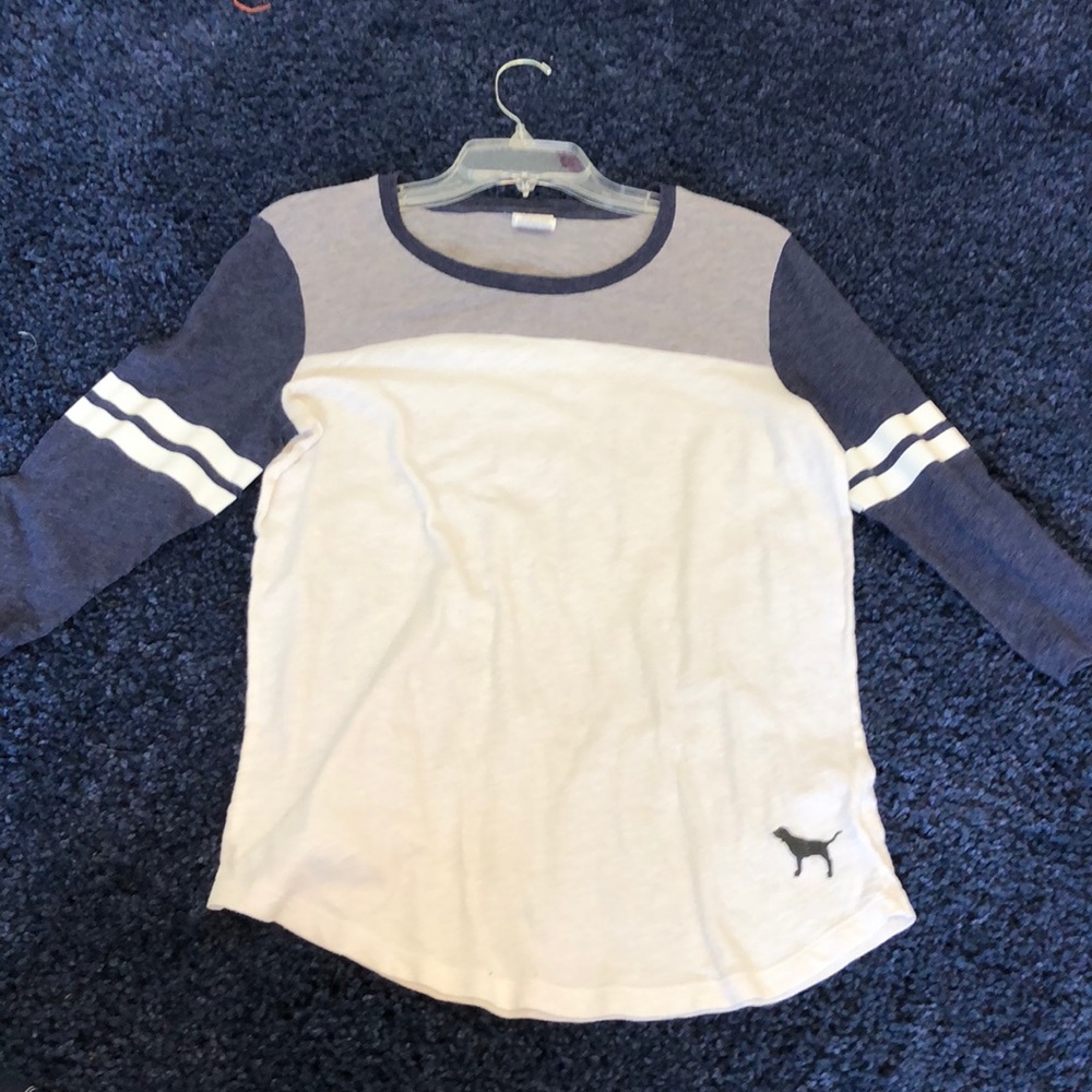 3/4 sleeve pink shirt